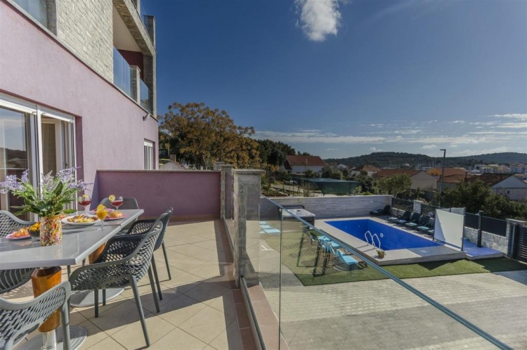 Purple Apartment A2 with Pool in Jezera, Island Murter: